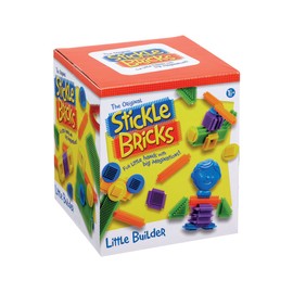Stickle Bricks Little Builder Construction Set with 30 Pieces- Enhance Creativity and Problem-Solving Skills with Engaging and Durable STEM Toy, Suitable for Ages 18 Months+