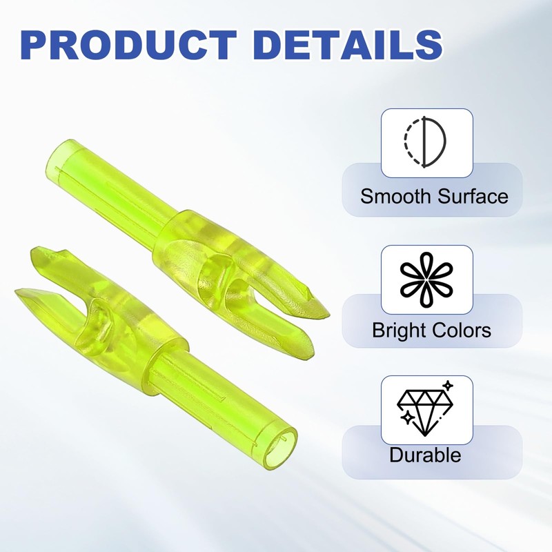 PATIKIL Archery Arrows Nocks 4.2mm, 30 Pack Plastic Insert Arrow