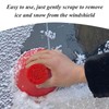 2 Pieces Car Ice Scraper, Car Windshield Snow Blower, Multifunctional