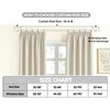 KAMANINA White Curtain Rods for Windows 66 to 120 Inch