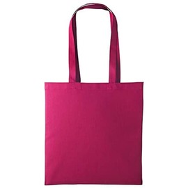 Boolavard Cotton Tote Bag, Lightweight Medium Reusable Grocery Shopping Cloth Bags, Suitable for DIY, Advertising, Promotion, Giveaway, Activity (Cranberry)
