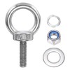 PATIKIL M6 x 20mm Lifting Shoulder Eye Bolt, 6Pcs 304