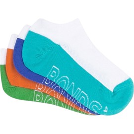 4 Pairs X Bonds Kids Logo Light Low Cut Boys Multicoloured Socks 3-8 Low Cut Socks