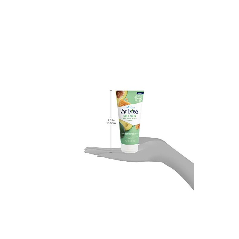 St. Ives, Soft Skin Scrub, Avocado & Honey, Exfoliante para