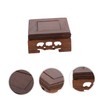 FUNOMOCYA Luxury Ornament Base Wooden Stand for Tall Vase Teapot