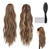 WJMY Wavy Ponytail Extension with Clip, Curly 60 cm Braid