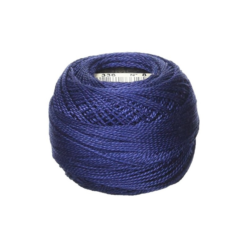 DMC Pearl Cotton Ball Size 8 87yd, Navy Blue