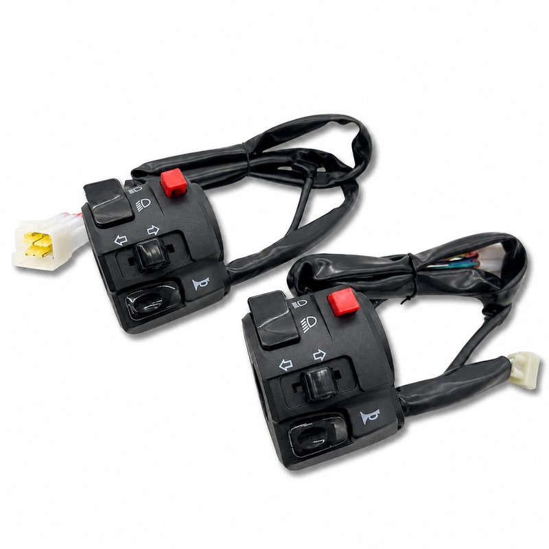 JYFACTORY Motorcycle Handle Switch Bike Universal Left Hazard Turn Signal