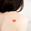 Healeved 6pcs Temporary Stickers Lip Tattoo Lips Pattern Water-proof Stickers