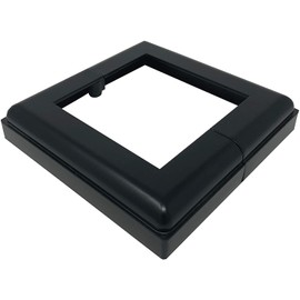 Nuvo Iron ADPBS4 Aluminum 4X4 Post Skirt Base, 1 Count (Pack of 1), Black