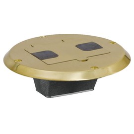 Bryant Electric RF506BR Floor Box Cover, Brass