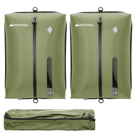 YEEKORO Vacuum Bag for Travel, Professional IPX8 Waterproof Reusable Vacuum Compression Bags for Travel Suitcases, Durable Space Saver Bag(2 Large,No Pump)