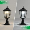 2-pack 2.5W Outdoor Lamp Waterproof Solar Post Light for Gate