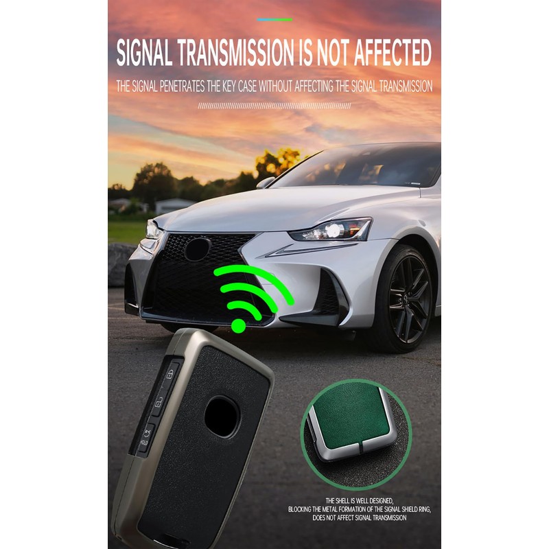TECART Smart Intelligent Car Key Case Keyring Key Covers Zinc