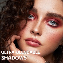 Apooliy 16 Farben Farbenfrohe Lidschattenpalette, Mattes Und Glitzerndes Lidschatten-Makeup, Leuchtende Lidschattenpaletten, Mischbar, Einfach Zu Erstellen Dramatische Glamour-Looks