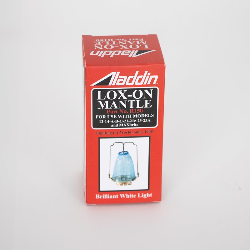 Aladdin R150 Lox-on Oil Lamp Mantle for Brighter and Cleaner