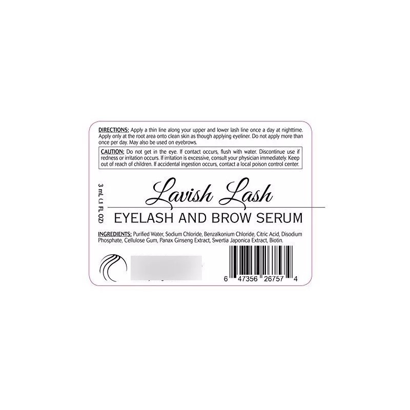 Hairgenics Lavish Lash Serum, Potenciador De Crecimiento Para Pestañas