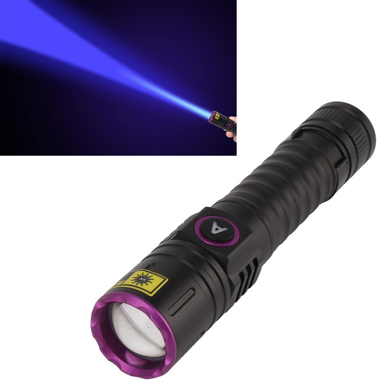 365nm Black Light UV Flashlight Handheld LED Blacklight Flashlight for