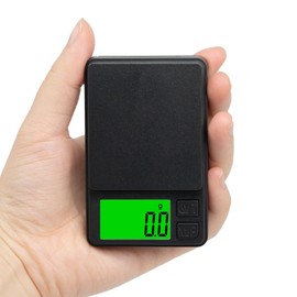 Coffee Scale with Timer, 0.1g Precision Digital Kitchen Scale, Caffobiz Compact Espresso Scale for Coffee Brewing, Compact Pocket Design, Large LCD Display