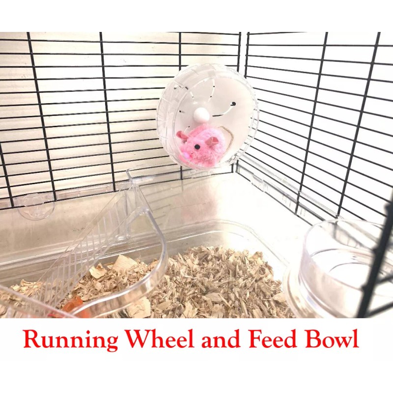 Mcage Large 3-Level Mouse Mansion Acrylic Base Gerbil Habitat Guinea