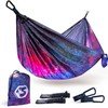 Foxelli Camping Hammock - Lightweight Portable Hammock, Easy Setup with