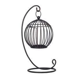 Asense Metal Candle Holder Modern Farmhouse Rustic Candle Sconces, Decorative Candle Lanterns for Indoor Outdoor Tabletop Mantle, Style 2, Bronze