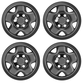 WEISIGAO Wheel Skins Compatible with Toyota Tacoma 2005-2023 16 inch Wheel Covers Set of 4 Packs (Glossy Black)