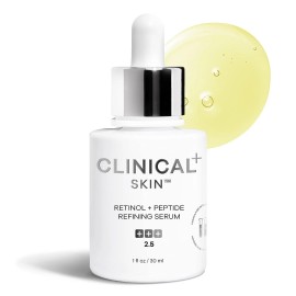 CLINICAL+ SKIN Retinol + Peptide Refining Serum 2.5 *BRAND NEW!* 1oz Exp. 9/2026