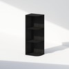 Furinno Reed 3-Tier Space Saving Corner Storage Display Shelf, Blackwood