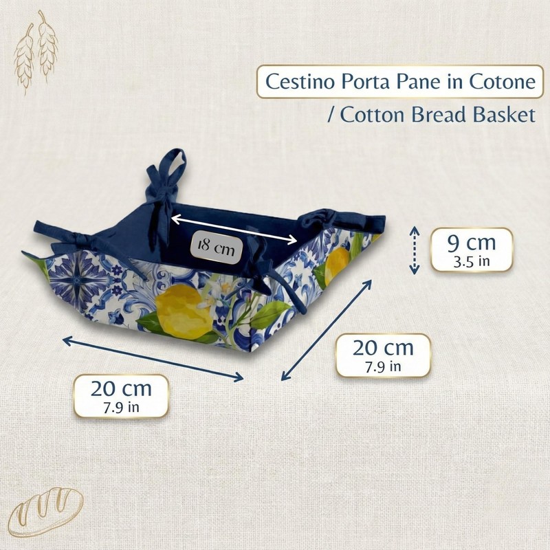 Cotton Bread Basket for Table Bread - Baskets with Different