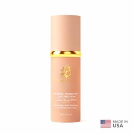 Bio Mimic Foundation Light Spectrum by ; Hydrating, Anti-Ageing, Concealing, Evening skin tone, Protecting from Sun with SPF50; Lifestyle Lightweight Foundation for Gym, Sports, Dancing