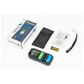 Högert Technik - Laser-Entfernungsmesser 60 m I Beleuchtetes Display I Messwertspeicherfunktion I Leichte I Komfortable I Ergonomische I Kompakte I Schwarz I HT4M323