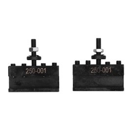 2Pcs Tool Post Holder Turinng Facing Boring Piston Wedge Hardware High Speed Steel 250‑001