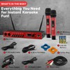 Pyle UHF 2 Channel Wireless Handheld Microphone System, 2 Bluetooth