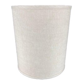 FenchelShades.com 12" Top Diameter x 12" Bottom Diameter x 14" Height Fabric Drum Lampshade Spider Attachment (Designer Linen Oatmeal)