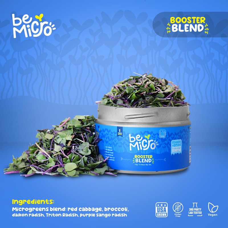 BeMicro Whole Food Microgreens - US grown, Small Batch, Nutritional