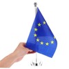 Gadpiparty European Union Table Flag with Reliable Stand for Office