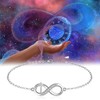 LOVGIFSET Infinity Bracelet for Women Cross Infinity Link Bracelet 925