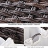 Laundry Hamper with 3 Removable Liner Bags; 132L Handwoven Rattan