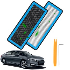 1 filtro de aire de cabina HEPA CF10553 compatible con Nissan Frontier 2005-2023, NV1500/NV2500/NV3500 2012-2015, Pathfinder 2005-2012, Xterra 2005-2015; Suzuki Equator 2009-200015. 4 4