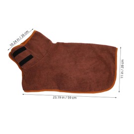 BUGUUYO Dog Bathrobe for Pets Water-Absorbing Towel for Drying Small and Large Dogs Cats Full Coverage Design for Efficient Bathing Grooming for Breeds
