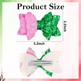 Vovii 4Pcs Bow Hair Clips with Witch Theme for Witch Hair Accessories, Cute Hair Bows for Girls Outfit Gifts Cosplay