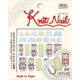 BN NTK-04 Nordic Nails, Knitting Nail Stickers