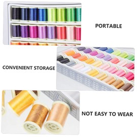 VILLFUL 40 Rolls DIY Sewing Thread Colorful Artificial Embroidery Thread for Craft Projects for Beginners and DIY Art Lovers Durable Sturdy Sewing Supply