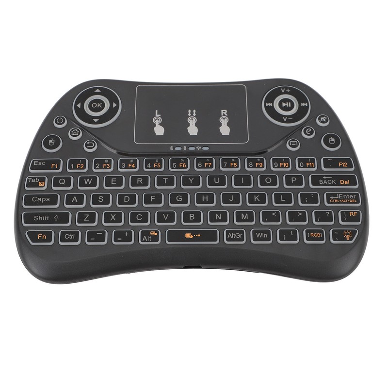 Mini Wireless Keyboard Touchpad Combo ABS Rechargeable Portable Remote Control