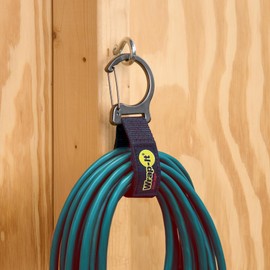 Wrap-It Storage Quick Clips - 10" (3-Pack) Black - Cord Straps with Clips for Hanging to Organize Garage Accessories and Hose Storage
