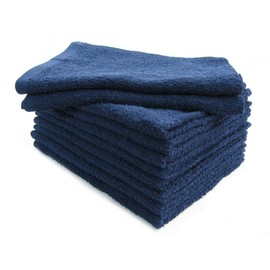 《HT-NA10 Quick Drying Thin Type》Hand Towel Set of 10 Navy