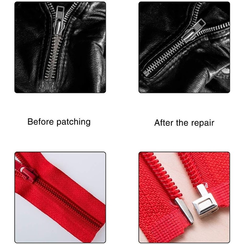 LHZHLE Zipper Repair Kit Replacement: 81Pcs #3#5#8#10 Zipper Stop -