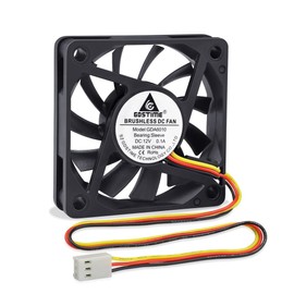 GDSTIME 60mm 3 Pin CPU PC Fan 12V Computer Fan 60 x 10mm CPU PC Cooler 6CM DC Brushless Cooling 3500 RPM Case Cooler For Router Game Console Cabinet Inverter Ventilation Replacement