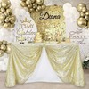 B-COOL Sequin Tablecloth Light Gold Rectangular 90x132 Inches Shimmer Tablecloth